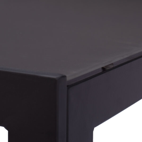 ΤΡΑΠΕΖΙ ΜΕΤΑΛΛΙΚΟ OFER ΟΡΘΟΓΩΝΙΟ ΓΚΡΙ ΜΕ ΓΥΑΛΙ ΓΚΡΙ 150X90Χ75Υεκ. HM5767.01 - Image 8