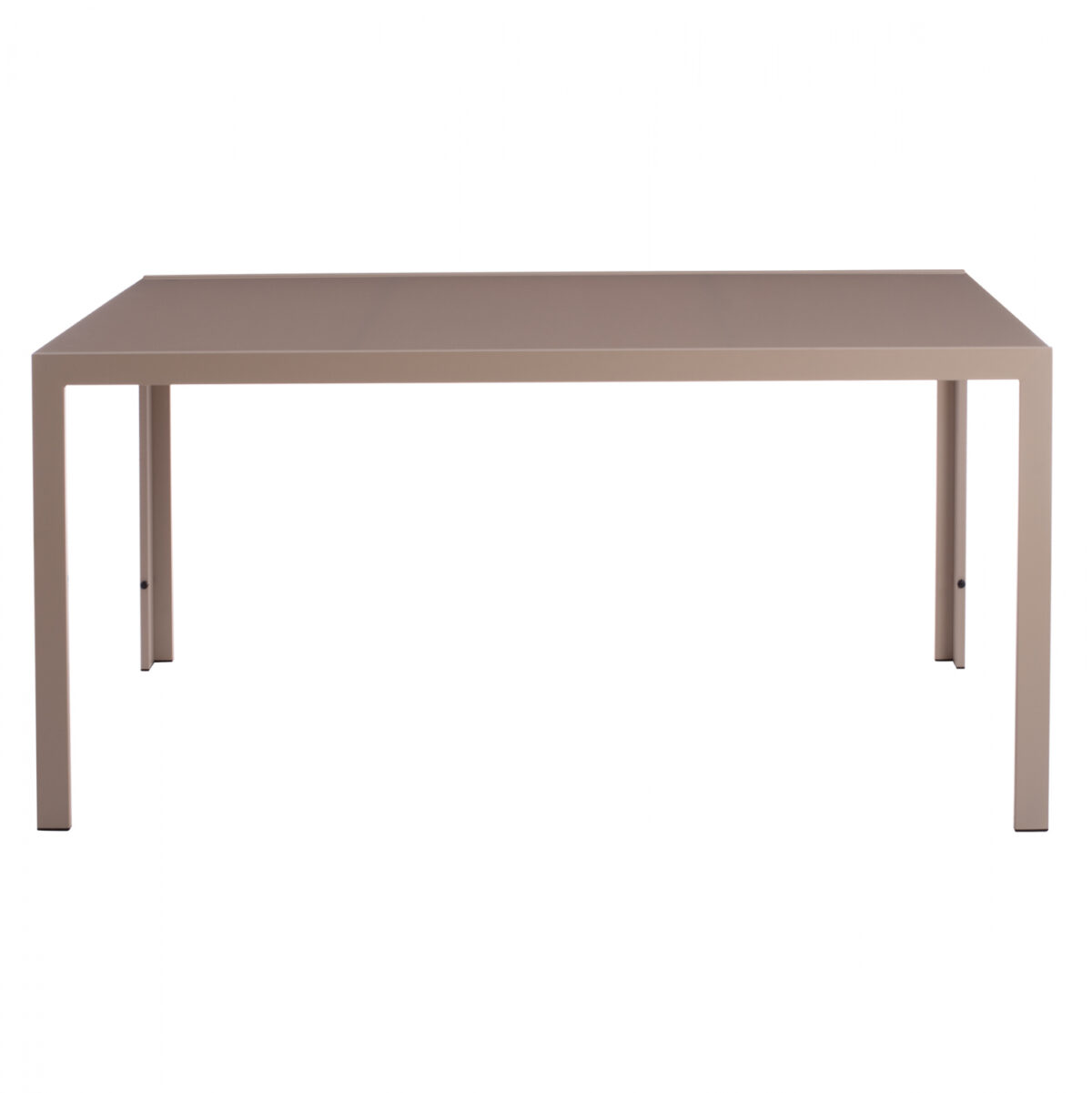 ΤΡΑΠΕΖΙ ΜΕΤΑΛΛΙΚΟ OFER ΟΡΘΟΓΩΝΙΟ ΚΑΠΟΥΤΣΙΝΟ ΜΕ ΓΥΑΛΙ ΚΑΠΟΥΤΣΙΝΟ 150X90Χ75Υεκ. HM5767.04 - Image 3