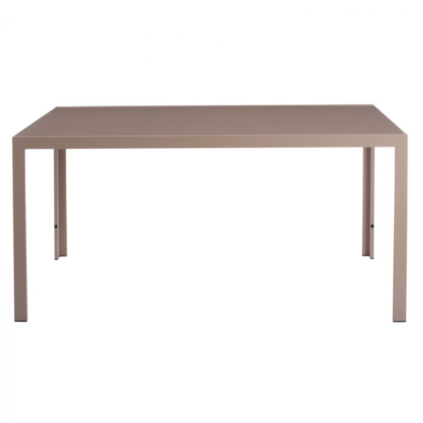 ΤΡΑΠΕΖΙ ΜΕΤΑΛΛΙΚΟ OFER ΟΡΘΟΓΩΝΙΟ ΚΑΠΟΥΤΣΙΝΟ ΜΕ ΓΥΑΛΙ ΚΑΠΟΥΤΣΙΝΟ 150X90Χ75Υεκ. HM5767.04 - Image 3