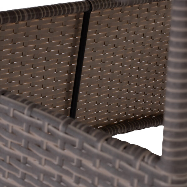 ΤΡΑΠΕΖΙ ΜΕΤΑΛΛΙΚΟ MILITARY RATTAN ΓΚΡΙ HM5141.31 120x70x75Υ εκ. - Image 9