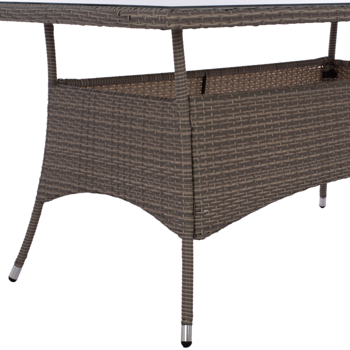 ΤΡΑΠΕΖΙ ΜΕΤΑΛΛΙΚΟ MINSK RATTAN ΓΚΡΙ HM5507.01 150x90x75Υ εκ. - Image 5