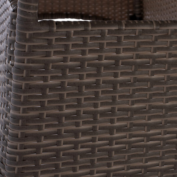 ΤΡΑΠΕΖΙ ΜΕΤΑΛΛΙΚΟ MINSK RATTAN ΓΚΡΙ HM5507.01 150x90x75Υ εκ. - Image 7