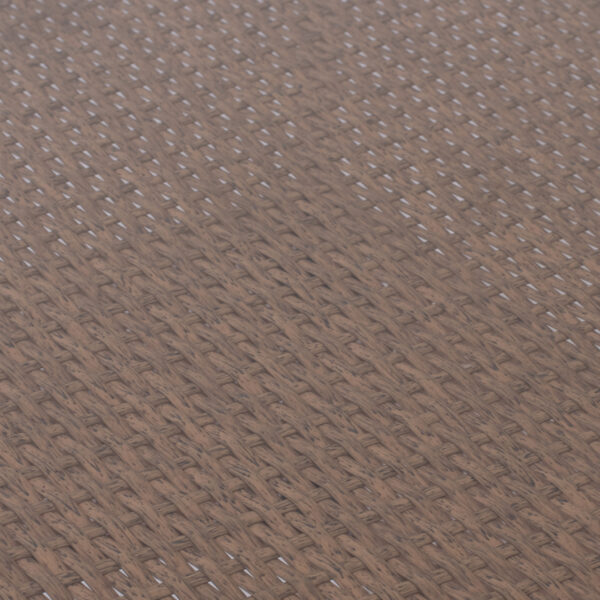 ΤΡΑΠΕΖΙ ΜΕΤΑΛΛΙΚΟ MILITARY RATTAN ΜΠΕΖ ΚΑΦΕ HM5141.32 120x70x75Υ εκ. - Image 8