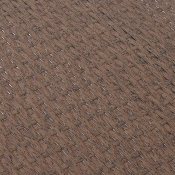 ΤΡΑΠΕΖΙ ΜΕΤΑΛΛΙΚΟ MINSK RATTAN ΜΠΕΖ ΚΑΦΕ HM5507.02 150x90x75 εκ. - Image 8