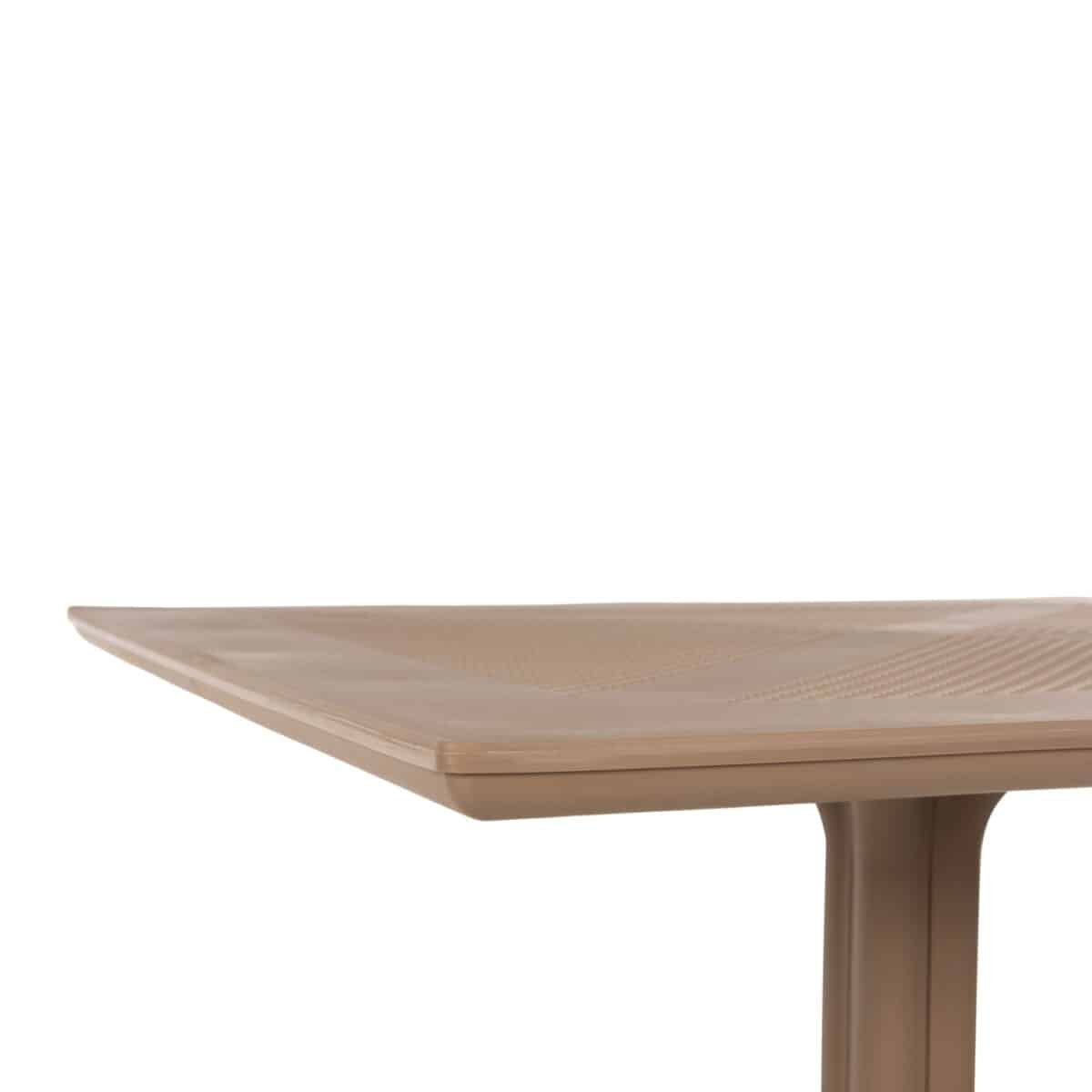 ΤΡΑΠΕΖΙ ΠΟΛΥΠΡΟΠΥΛΕΝΙΟΥ ΤΕΤΡΑΓΩΝΟ LUNAR HM5930.14 ΚΑΠΟΥΤΣΙΝΟ 80x80x75Υ εκ. - Image 6