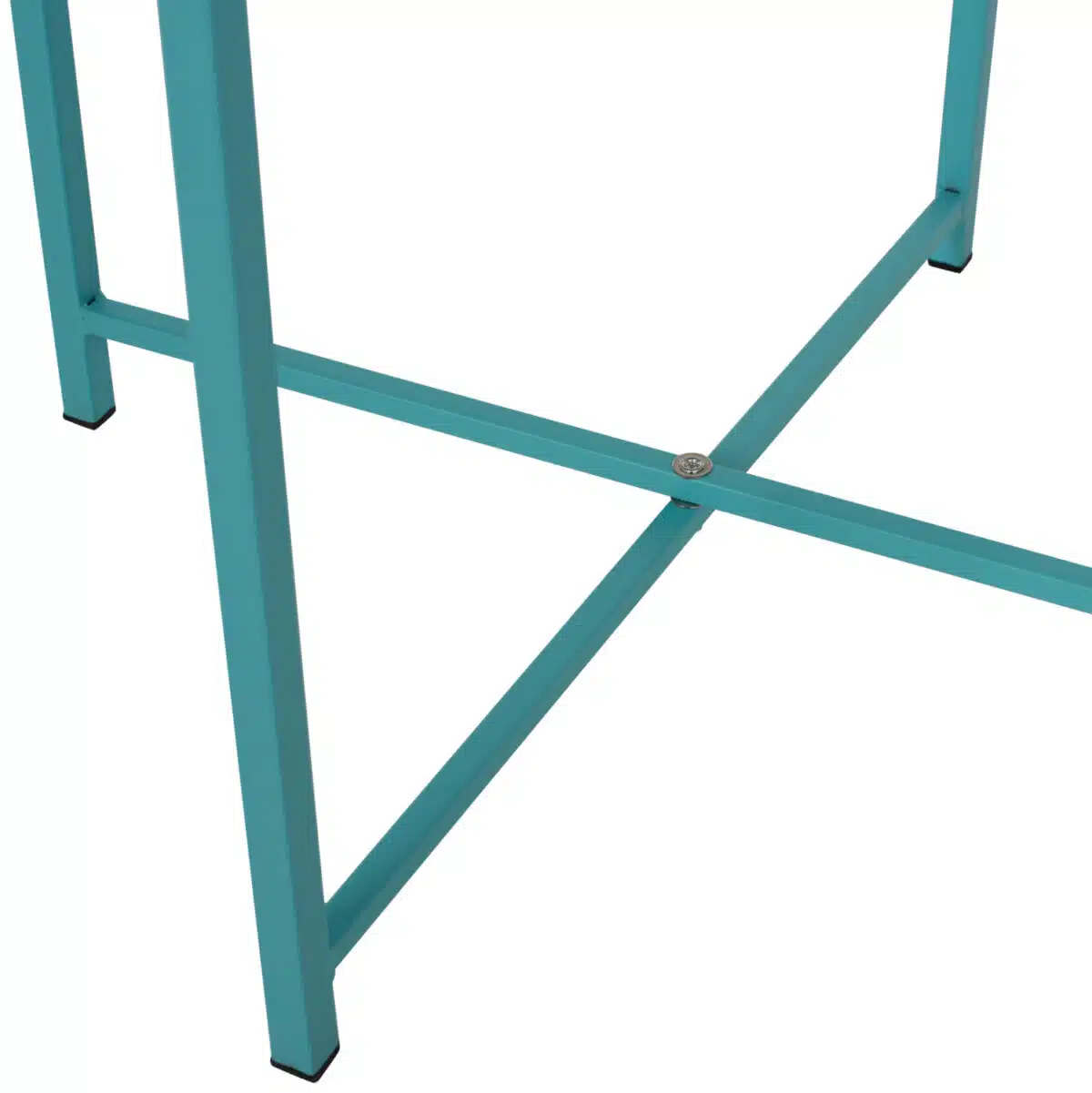 ΤΡΑΠΕΖΙ ΠΤΥΣΣΟΜΕΝΟ ΜΕ ΑΠΟΣΠΩΜΕΝΟ ΔΙΣΚΟ SAMUEL ΜΕΤΑΛΛΙΚΟ ΤΙΡΚΟΥΑΖ Φ46x53 εκ. HM5287.08 - Image 8