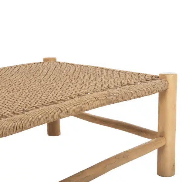ΤΡΑΠΕΖΙ ΣΑΛΟΝΙΟΥ LONDER HM5985 ΞΥΛΟ ΤΕΑΚ- ΣΥΝΘΕΤΙΚΟ RATTAN-ΦΥΣΙΚΟ 119x79,5x41Yεκ. - Image 4