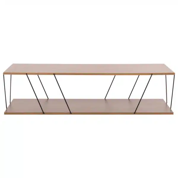 ΤΡΑΠΕΖΙ ΣΑΛΟΝΙΟΥ TARS HM8927.12 ΚΑΡΥΔΙ ΜΕ ΜΑΥΡΕΣ ΜΕΤΑΛΛΙΚΕΣ ΒΕΡΓΕΣ 120Χ50Χ30Yεκ. - Image 3