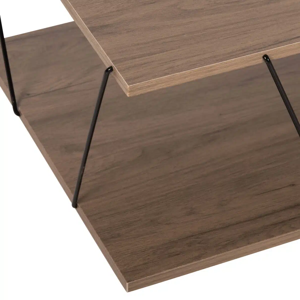 ΤΡΑΠΕΖΙ ΣΑΛΟΝΙΟΥ TARS HM8927.12 ΚΑΡΥΔΙ ΜΕ ΜΑΥΡΕΣ ΜΕΤΑΛΛΙΚΕΣ ΒΕΡΓΕΣ 120Χ50Χ30Yεκ. - Image 4