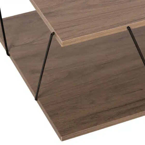 ΤΡΑΠΕΖΙ ΣΑΛΟΝΙΟΥ TARS HM8927.12 ΚΑΡΥΔΙ ΜΕ ΜΑΥΡΕΣ ΜΕΤΑΛΛΙΚΕΣ ΒΕΡΓΕΣ 120Χ50Χ30Yεκ. - Image 4