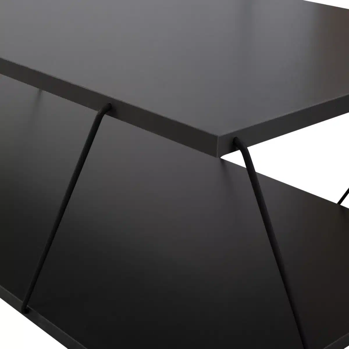 ΤΡΑΠΕΖΙ ΣΑΛΟΝΙΟΥ TARS HM8927.20 ΓΚΡΙ ΜΕ ΜΑΥΡΕΣ ΜΕΤΑΛΛΙΚΕΣ ΒΕΡΓΕΣ 120Χ50Χ30Yεκ. - Image 5