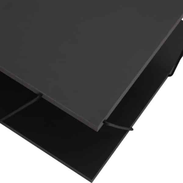 ΤΡΑΠΕΖΙ ΣΑΛΟΝΙΟΥ TARS HM8927.20 ΓΚΡΙ ΜΕ ΜΑΥΡΕΣ ΜΕΤΑΛΛΙΚΕΣ ΒΕΡΓΕΣ 120Χ50Χ30Yεκ. - Image 6