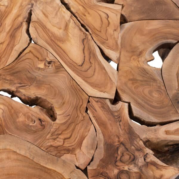 ΤΡΑΠΕΖΙ ΣΑΛΟΝΙΟΥ MOBLEY HM9352 ΑΠΟ ΜΑΣΙΦ ΞΥΛΟ ΤEAK ΦΥΣΙΚΟ Φ80x40YΕκ. - Image 5