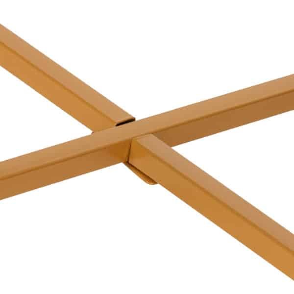 ΤΡΑΠΕΖΙ ΣΑΛΟΝΙΟΥ HM9420.01 WHITE MARBLE ΜΕΛΑΜΙΝΗ-ΧΡΥΣΗ ΜΕΤΑΛΛΙΚΗ ΒΑΣΗ Φ80x48,5Yεκ. - Image 6