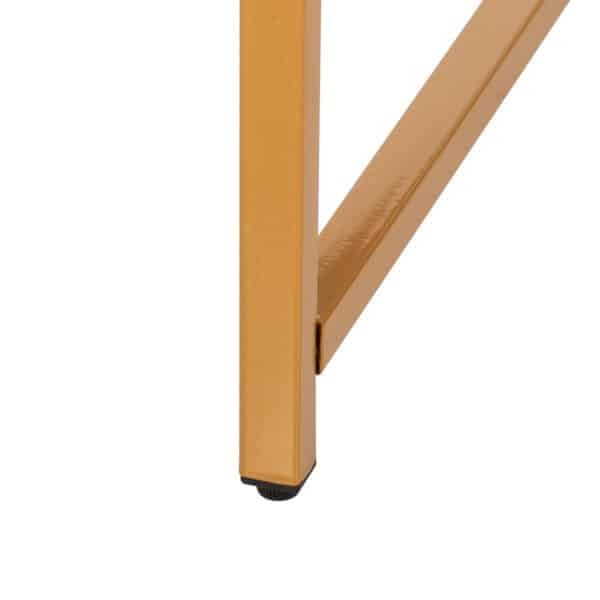 ΤΡΑΠΕΖΙ ΣΑΛΟΝΙΟΥ HM9420.01 WHITE MARBLE ΜΕΛΑΜΙΝΗ-ΧΡΥΣΗ ΜΕΤΑΛΛΙΚΗ ΒΑΣΗ Φ80x48,5Yεκ. - Image 7