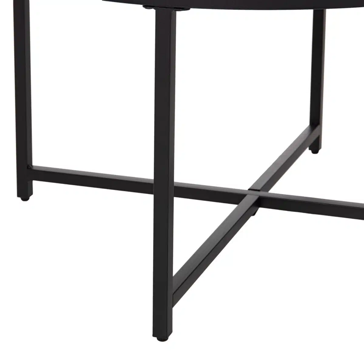 ΤΡΑΠΕΖΙ ΣΑΛΟΝΙΟΥ HM9420.03 BLACK MARBLE ΜΕΛΑΜΙΝΗ-ΜΑΥΡΗ ΜΕΤΑΛΛΙΚΗ ΒΑΣΗ Φ80x48,5Yεκ. - Image 4