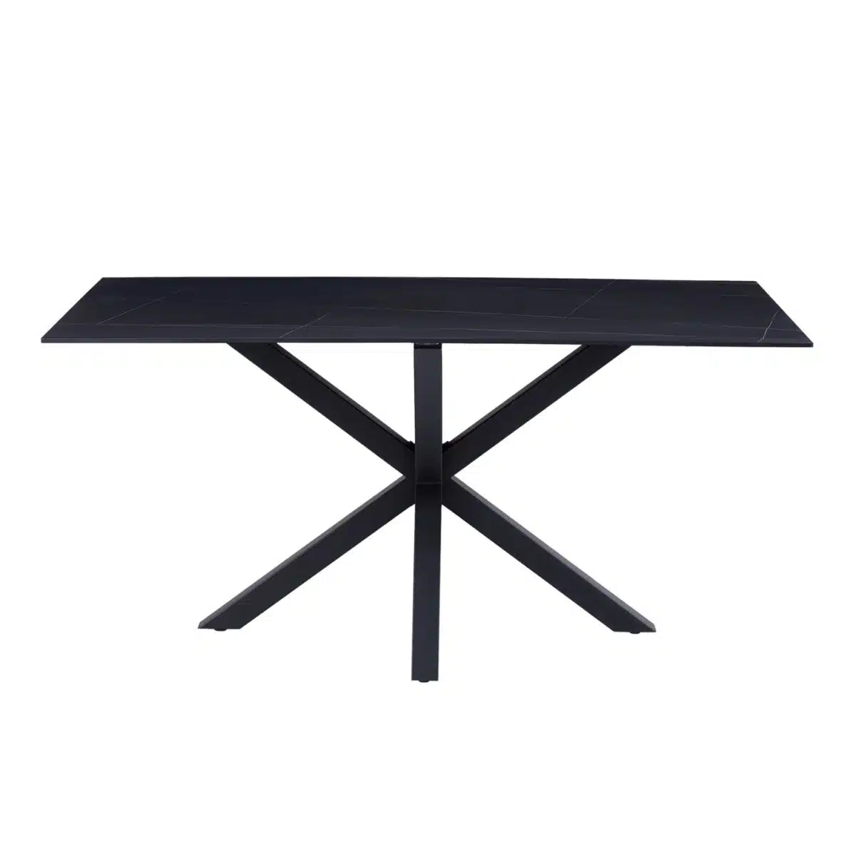 ΤΡΑΠΕΖΙ ΣΑΛΟΝΙΟΥ HM9470.04 BLACK MARBLE-ΜΑΥΡΗ ΜΕΤΑΛ.ΒΑΣΗ 120x60x45,5Yεκ. - Image 3