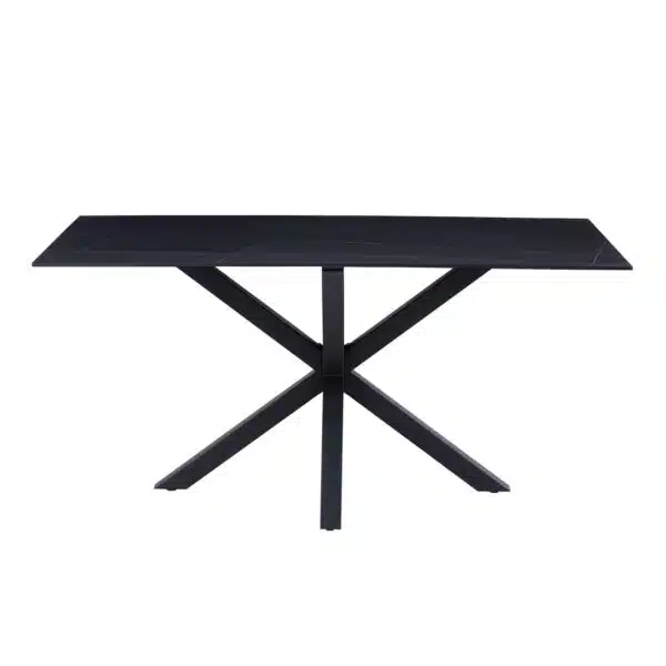 ΤΡΑΠΕΖΙ ΣΑΛΟΝΙΟΥ HM9470.04 BLACK MARBLE-ΜΑΥΡΗ ΜΕΤΑΛ.ΒΑΣΗ 120x60x45,5Yεκ. - Image 3