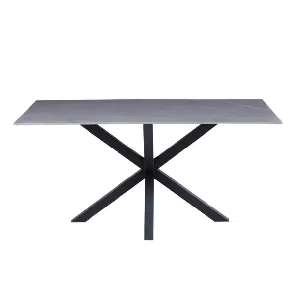 ΤΡΑΠΕΖΙ ΣΑΛΟΝΙΟΥ HM9470.05 GREY MARBLE-ΜΑΥΡΗ ΜΕΤΑΛ.ΒΑΣΗ 120x60x45,5Yεκ. - Image 3