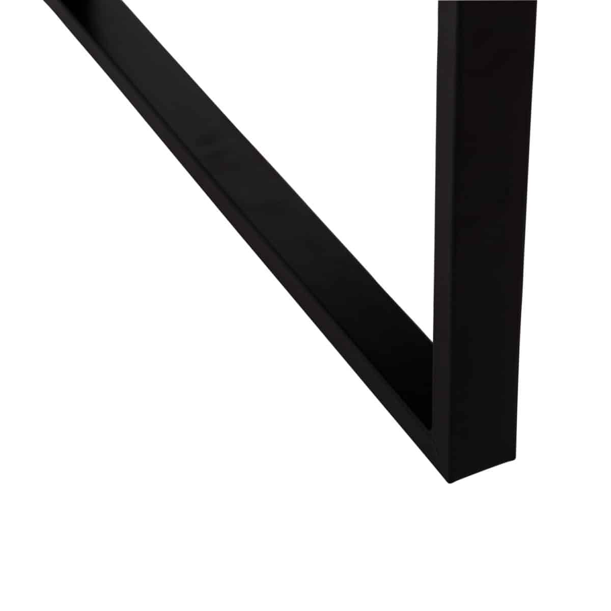 ΤΡΑΠΕΖΙ ΣΑΛΟΝΙΟΥ SHABEN HM9585.01 MDF ΜΑΥΡΟ ΜΑΡΜΑΡΟ-ΜΑΥΡΗ ΜΕΤΑΛΛΙΚΗ ΒΑΣΗ 120x60X46Yεκ. - Image 6