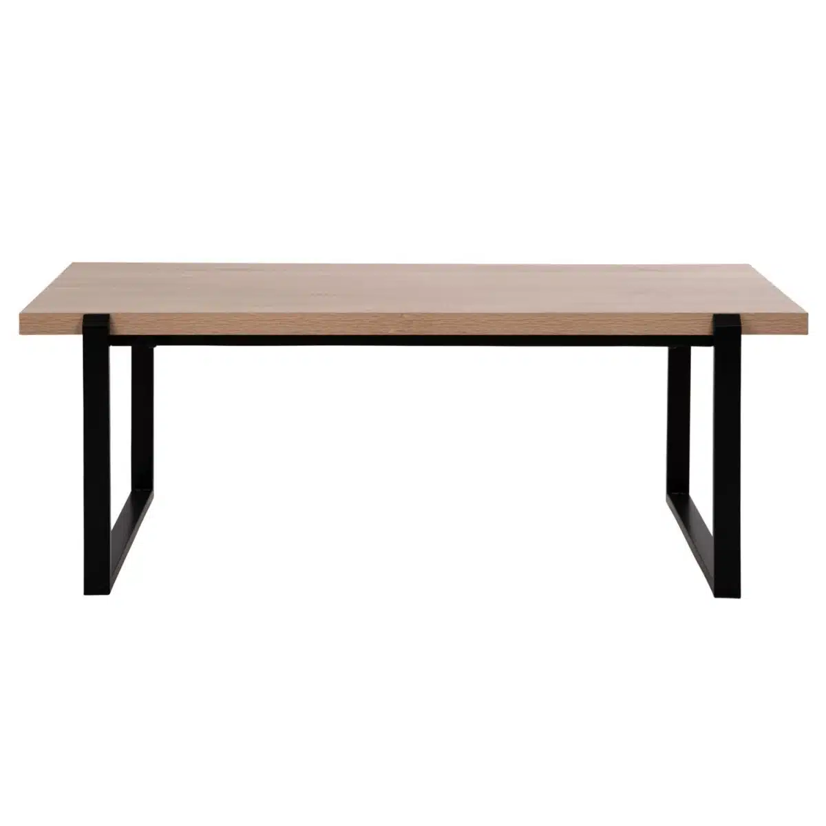 ΤΡΑΠΕΖΙ ΣΑΛΟΝΙΟΥ SHABEN HM9585.03 MDF SONOMA-ΜΑΥΡΗ ΜΕΤΑΛΛΙΚΗ ΒΑΣΗ 120x60X46Yεκ. - Image 3