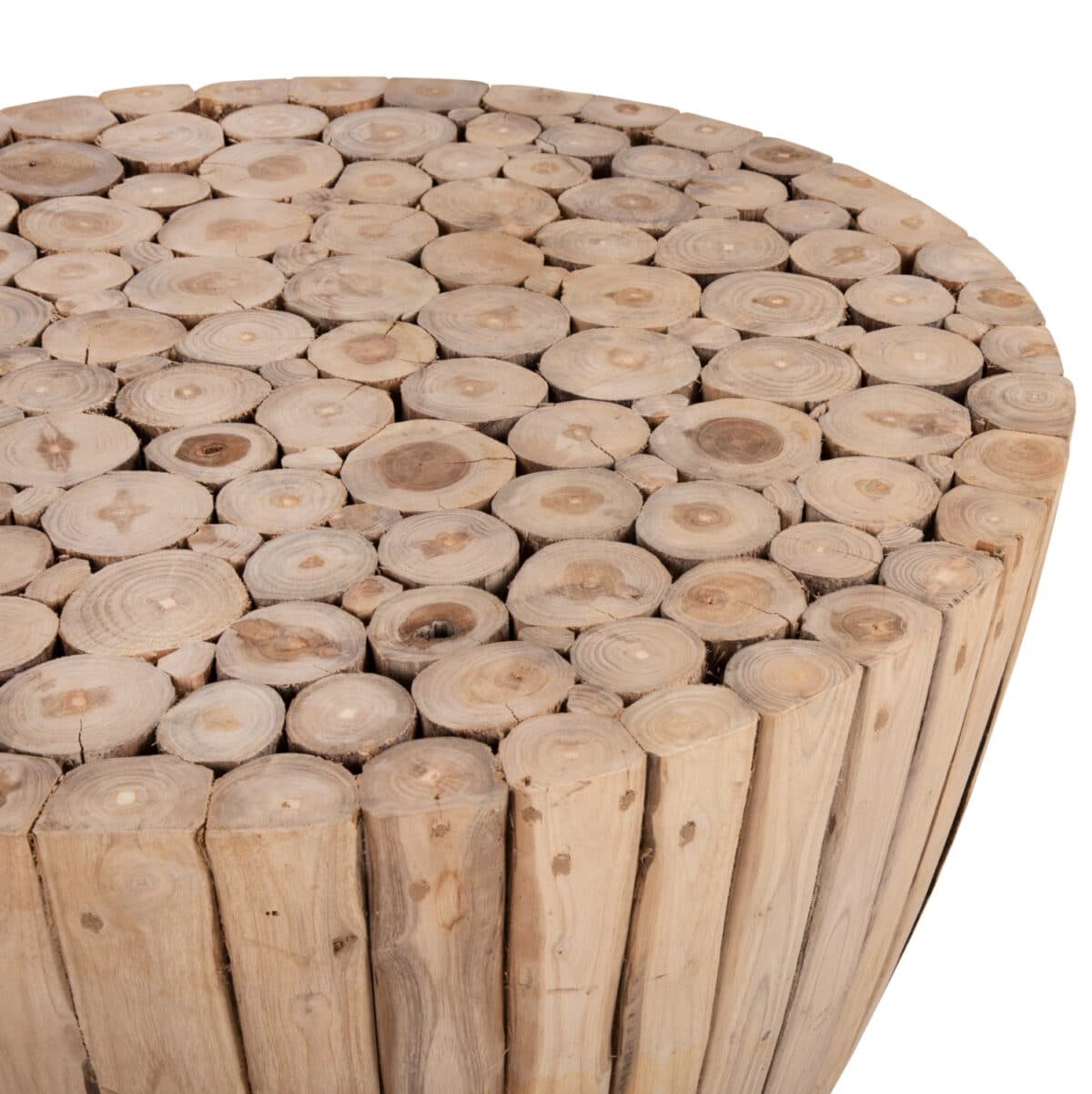 ΤΡΑΠΕΖΙ ΣΑΛΟΝΙΟΥ HM9804 ΞΥΛΟ ΤΕΑΚ ΣΕ ΦΥΣΙΚΟ Φ80x46Yεκ. - Image 5