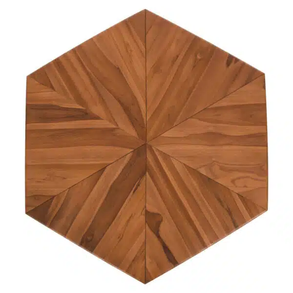 ΤΡΑΠΕΖΙ ΣΑΛΟΝΙΟΥ HEXAGON HM9790 ΞΥΛΟ ΤΕΑΚ ΣΕ ΦΥΣΙΚΟ 114x99x34Yεκ. - Image 5