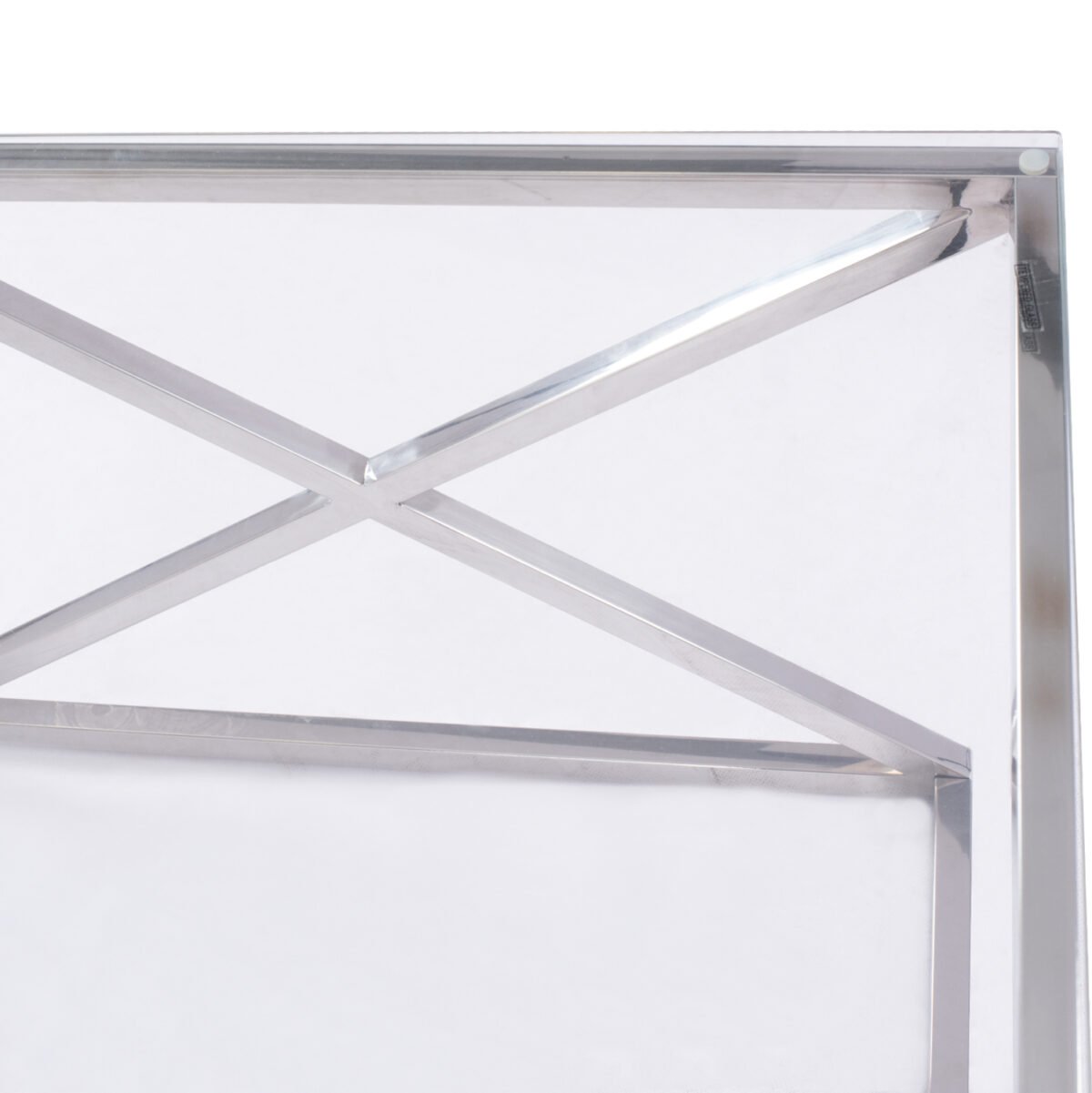 ΤΡΑΠΕΖΙ ΣΑΛΟΝΙΟΥ HOLLAND HM8624.01 ΜΕ ΓΥΑΛΙ ΚΑΙ ΒΑΣΗ ΧΡΩΜΙΟΥ 120X60Χ45 EK. - Image 7