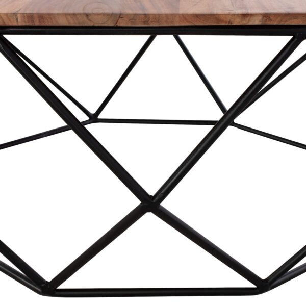 ΤΡΑΠΕΖΙ ΣΑΛΟΝΙΟΥ DRAKE ΜΕ ΞΥΛΟ ΑΚΑΚΙΑΣ HM8777.11 Φ82x40 εκ. - Image 4