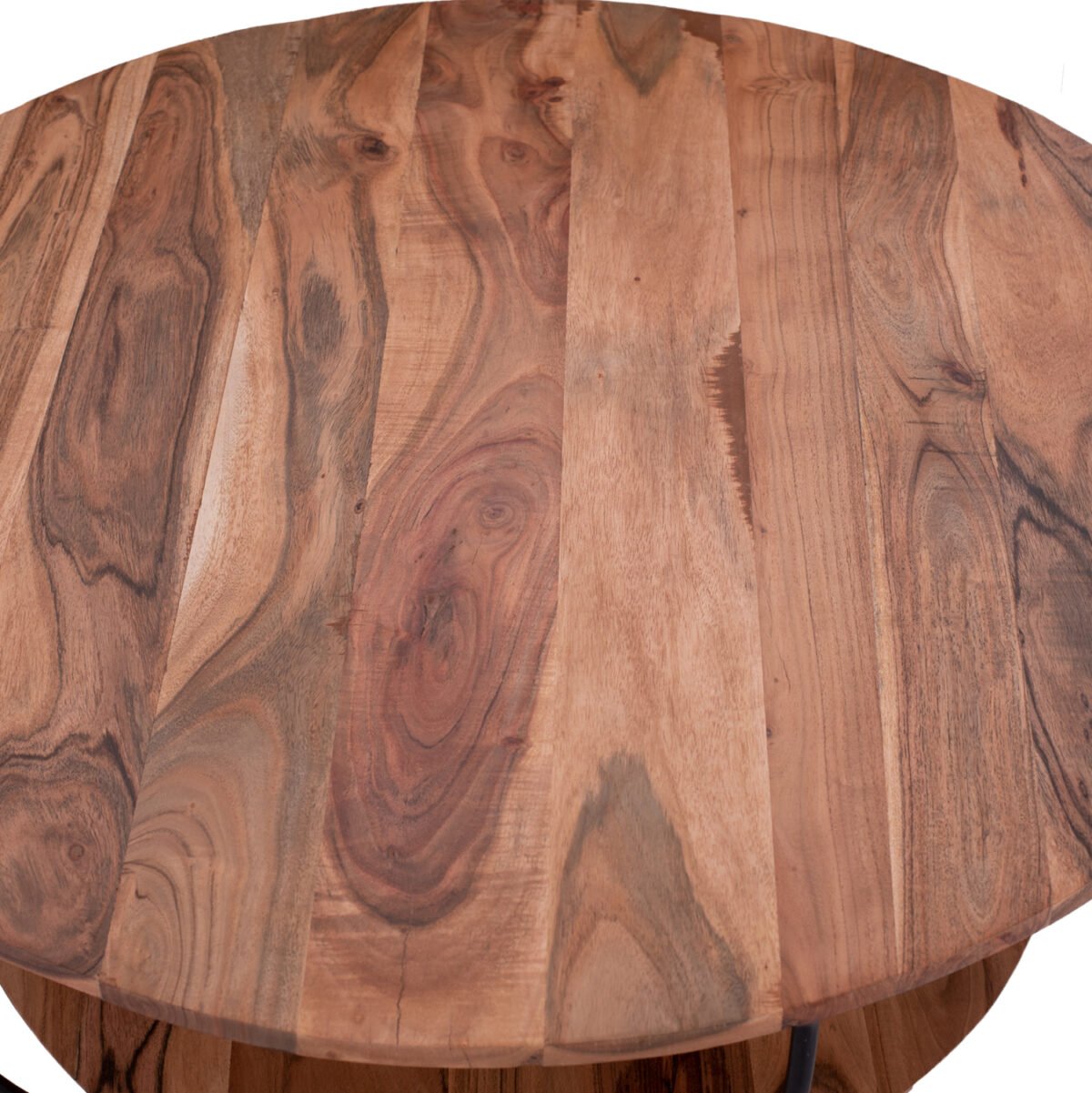 ΤΡΑΠΕΖΙ ΣΑΛΟΝΙΟΥ ANNETTE ΜΕ ΞΥΛΟ ΑΚΑΚΙΑΣ HM8778.11 Φ90x40 εκ. - Image 4