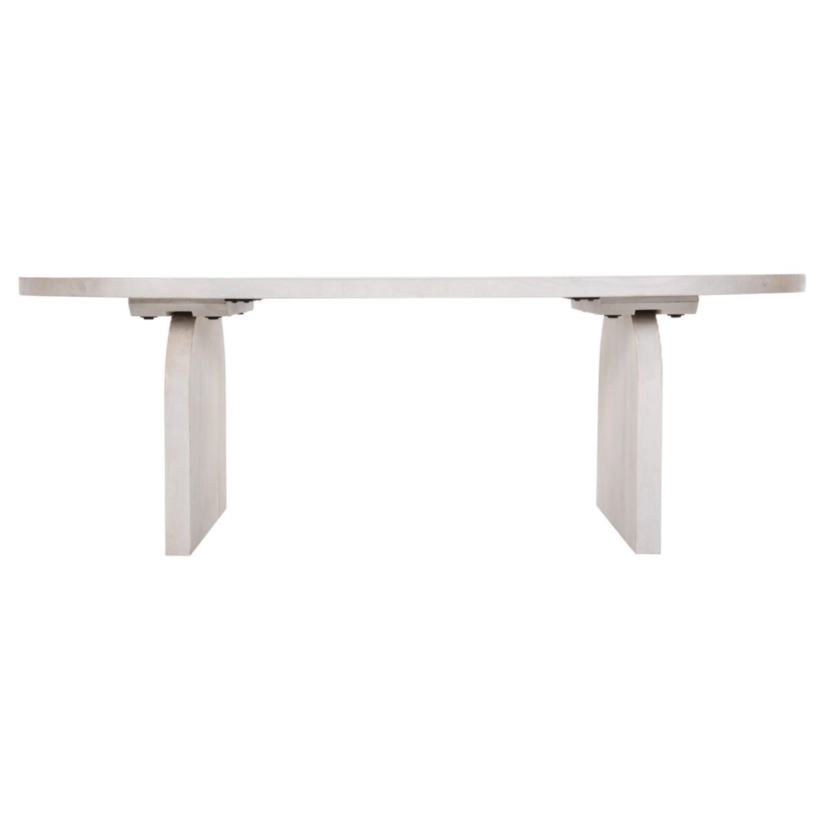 ΤΡΑΠΕΖΙ ΣΑΛΟΝΙΟΥ ΟΒΑΛ HONKY HM9691 ΜΑΣΙΦ ΞΥΛΟ MANGO ΣΕ ΛΕΥΚΟ 120x60x40Yεκ. - Image 5