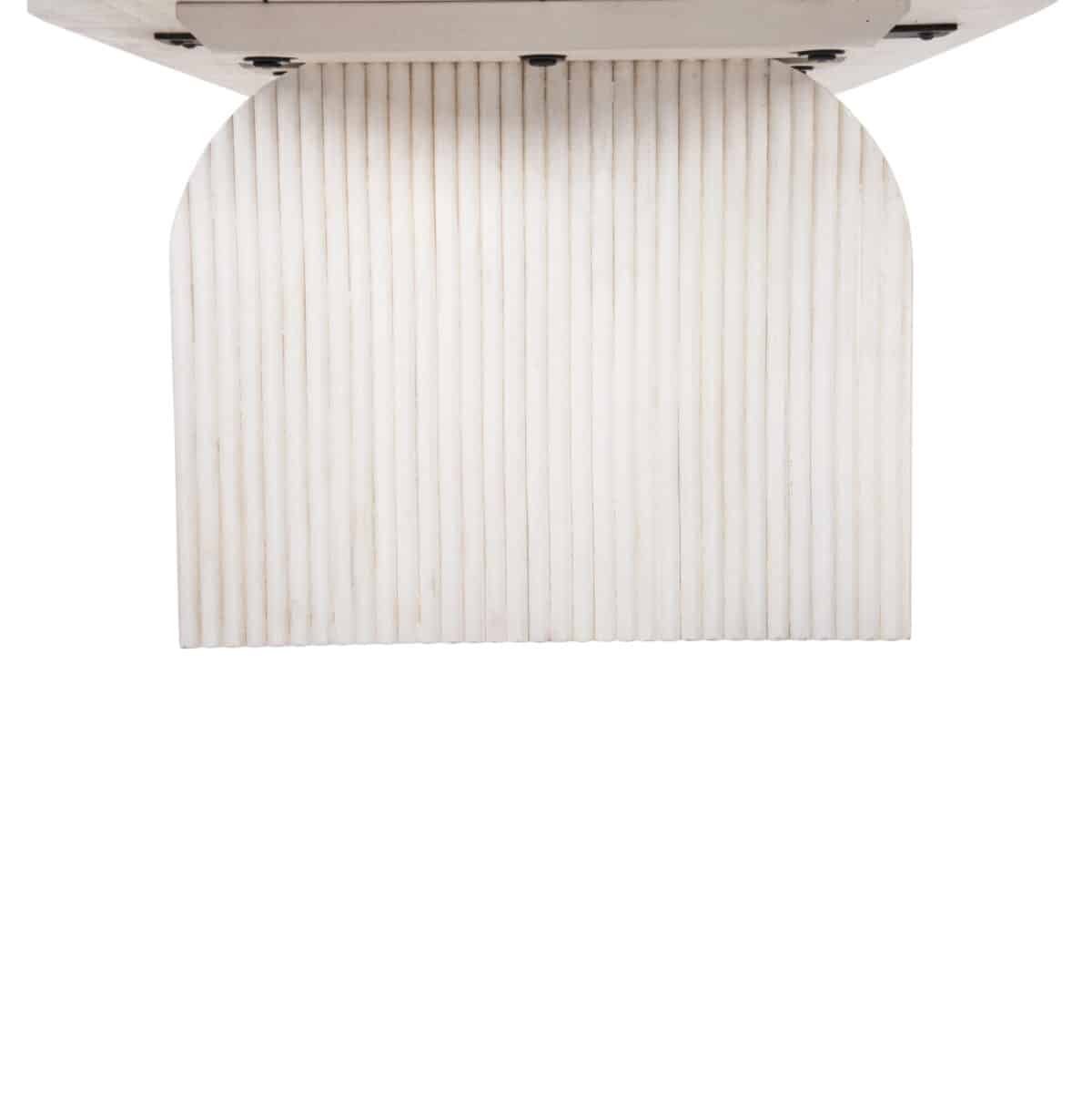 ΤΡΑΠΕΖΙ ΣΑΛΟΝΙΟΥ ΟΒΑΛ HONKY HM9691 ΜΑΣΙΦ ΞΥΛΟ MANGO ΣΕ ΛΕΥΚΟ 120x60x40Yεκ. - Image 6