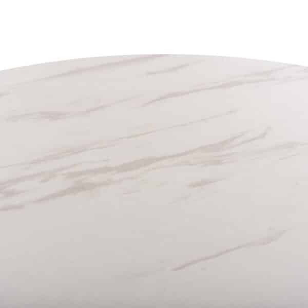 ΤΡΑΠΕΖΙ ΣΑΛΟΝΙΟΥ ΣΕΤ 2ΤΜΧ MDF ΕΦΕ ΛΕΥΚΟ ΜΑΡΜΑΡΟ ΜΕ ΧΡΥΣΑ ΠΟΔΙΑ Φ80 k Φ48εκ.HM8763.11 - Image 7