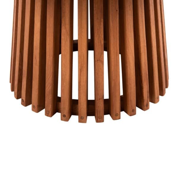 ΤΡΑΠΕΖΙ ΣΑΛΟΝΙΟΥ ΣΤΡΟΓΓΥΛΟ FRANTZ HM9523.11 ΜΑΣΙΦ MINDI ΞΥΛΟ-ΦΥΣΙΚΟ Φ100X45Υεκ. - Image 3