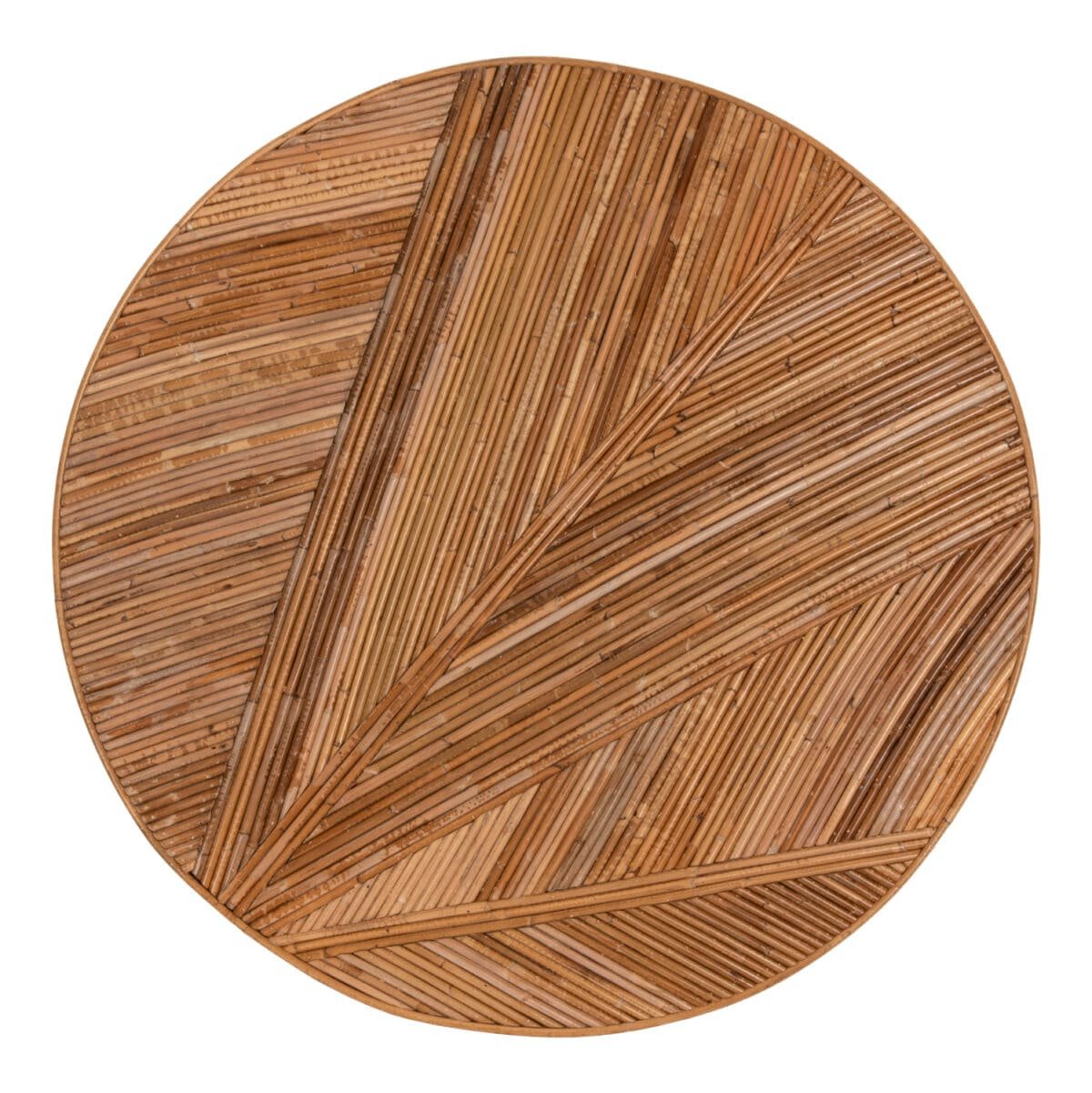 ΤΡΑΠΕΖΙ ΣΑΛΟΝΙΟΥ GATSBY ΣΤΡΟΓΓΥΛΟ HM9651 RATTAN ΧΡΩΜΑ ΦΥΣΙΚΟ Φ100x50Y εκ. - Image 4