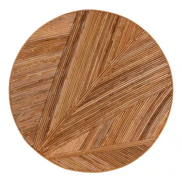 ΤΡΑΠΕΖΙ ΣΑΛΟΝΙΟΥ GATSBY ΣΤΡΟΓΓΥΛΟ HM9651 RATTAN ΧΡΩΜΑ ΦΥΣΙΚΟ Φ100x50Y εκ. - Image 4