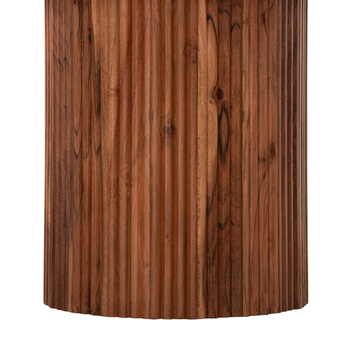 ΤΡΑΠΕΖΙ ΣΑΛΟΝΙΟΥ ΣΤΡΟΓΓΥΛΟ RAJJEH HM9693 ΜΑΣΙΦ ΑΚΑΚΙΑ ΦΥΣΙΚΟ ΧΡΩΜΑ Φ60x45Υεκ. - Image 9