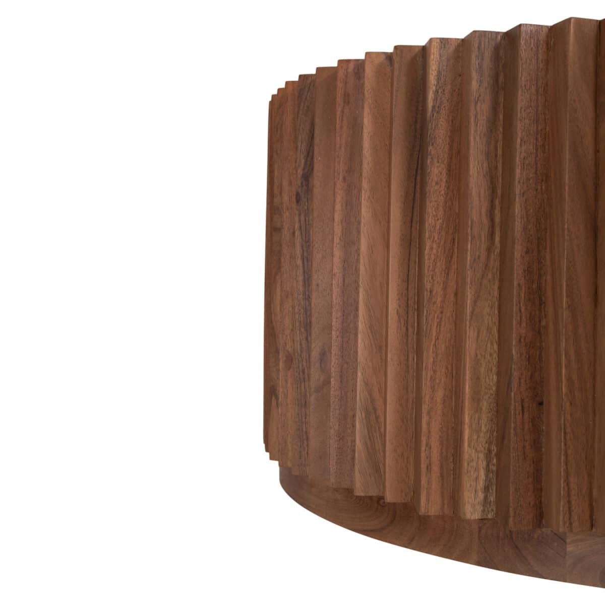 ΤΡΑΠΕΖΙ ΣΑΛΟΝΙΟΥ ΣΤΡΟΓΓΥΛΟ SEDGE HM9695 ΜΑΣΙΦ ΑΚΑΚΙΑ-ΦΥΣΙΚΟ ΧΡΩΜΑ Φ90Χ38Υεκ. - Image 5