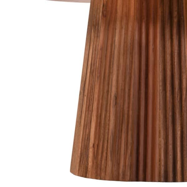 ΤΡΑΠΕΖΙ ΣΑΛΟΝΙΟΥ ΣΤΡΟΓΓΥΛΟ GROOT HM9697 ΜΑΣΙΦ ΑΚΑΚΙΑ ΦΥΣΙΚΟ ΧΡΩΜΑ Φ80x48Υεκ. - Image 5