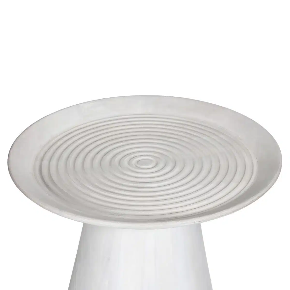 ΤΡΑΠΕΖΙ ΣΑΛΟΝΙΟΥ ΣΤΡΟΓΓΥΛΟ ROSS HM9709 ΜΑΣΙΦ ΞΥΛΟ MANGO-ΛΕΥΚΟ Φ60x45Υεκ. - Image 3