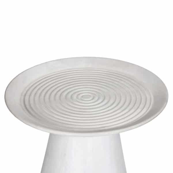 ΤΡΑΠΕΖΙ ΣΑΛΟΝΙΟΥ ΣΤΡΟΓΓΥΛΟ ROSS HM9709 ΜΑΣΙΦ ΞΥΛΟ MANGO-ΛΕΥΚΟ Φ60x45Υεκ. - Image 3