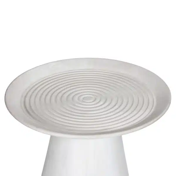 ΤΡΑΠΕΖΙ ΣΑΛΟΝΙΟΥ ΣΤΡΟΓΓΥΛΟ ROSS HM9709 ΜΑΣΙΦ ΞΥΛΟ MANGO-ΛΕΥΚΟ Φ60x45Υεκ. - Image 3