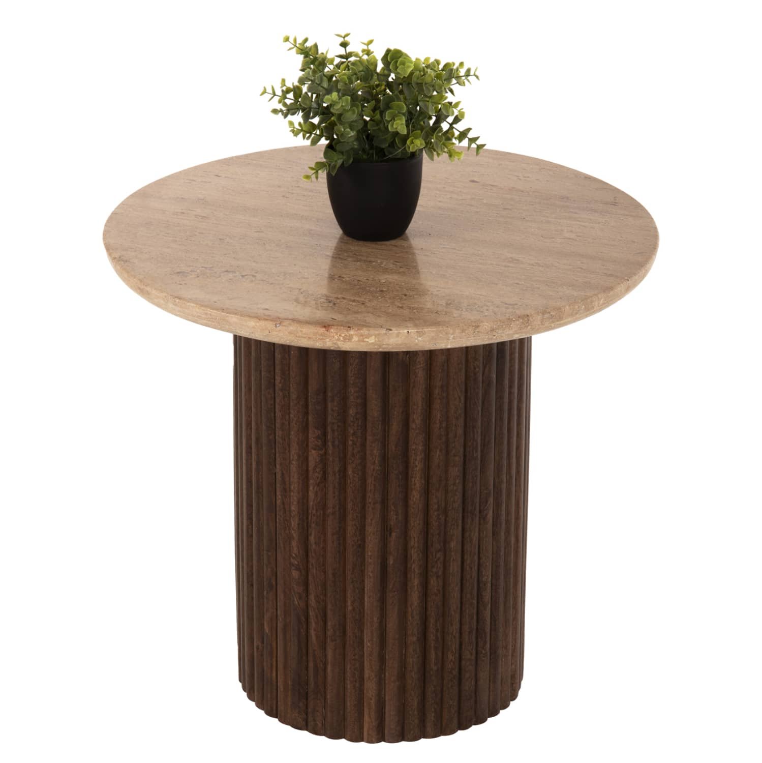 ΤΡΑΠΕΖΙ ΣΑΛΟΝΙΟΥ ΣΤΡΟΓΓΥΛΟ GLADYS HM9714 ΜΑΣΙΦ MANGO-ΤΡΑΒΕΡΤΙΝΑ Φ55x50Υεκ. ΤΡΑΠΕΖΙ ΣΑΛΟΝΙΟΥ ΣΤΡΟΓΓΥΛΟ GLADYS HM9714 ΜΑΣΙΦ MANGO-ΤΡΑΒΕΡΤΙΝΑ Φ55x50Υεκ.