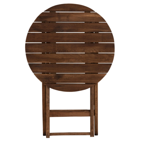 ΤΡΑΠΕΖΙ ΣΚΗΝΟΘΕΤH ΛΗΜΝΟΣ Φ60Χ76Υ ΜΑΣΙΦ ΟΞΙΑ ΕΜΠOΤΙΣΜΟΣ ΚΑΡΥΔΙ HM5653.01 - Image 5