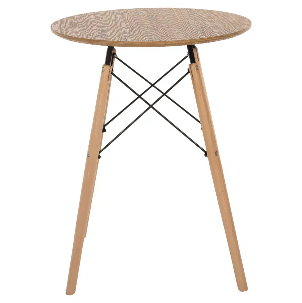 ΤΡΑΠΕΖΙ ΣΤΡΟΓΓΥΛΟ MINIMAL HM0060.04 ΦΥΣΙΚΟ ΧΡΩΜΑ MDF-ΠΟΔΙΑ ΟΞΙΑΣ ΣΕ ΦΥΣΙΚΟ ΧΡΩΜΑ Φ60Χ76Υεκ. - Image 3