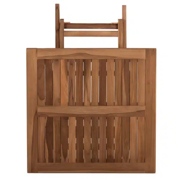 ΤΡΑΠΕΖΙ ΤΕΤΡΑΓΩΝΟ KENDALL ΠΤΥΣΣΟΜΕΝΟ HM9544 TEAK ΣΕ ΦΥΣΙΚΟ ΧΡΩΜΑ 80x80x75Yεκ. - Image 8