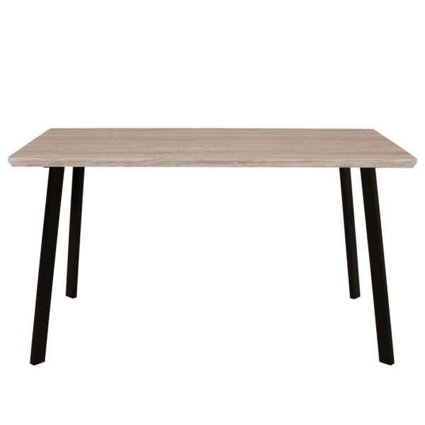 ΤΡΑΠΕΖΙ ΤΡΑΠΕΖΑΡΙΑΣ OFIRA 140X80 SONAMA ΜΕ ΜΑΥΡΑ ΠΟΔΙΑ HM8374 - Image 3