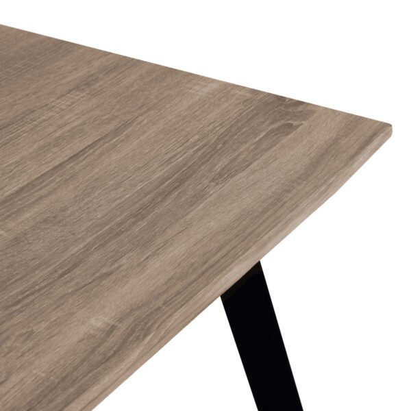 ΤΡΑΠΕΖΙ ΤΡΑΠΕΖΑΡΙΑΣ OFIRA 140X80 SONAMA ΜΕ ΜΑΥΡΑ ΠΟΔΙΑ HM8374 - Image 4