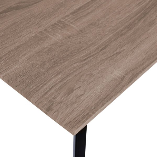 ΤΡΑΠΕΖΙ ΤΡΑΠΕΖΑΡΙΑΣ OFIRA 140X80 SONAMA ΜΕ ΜΑΥΡΑ ΠΟΔΙΑ HM8374 - Image 5