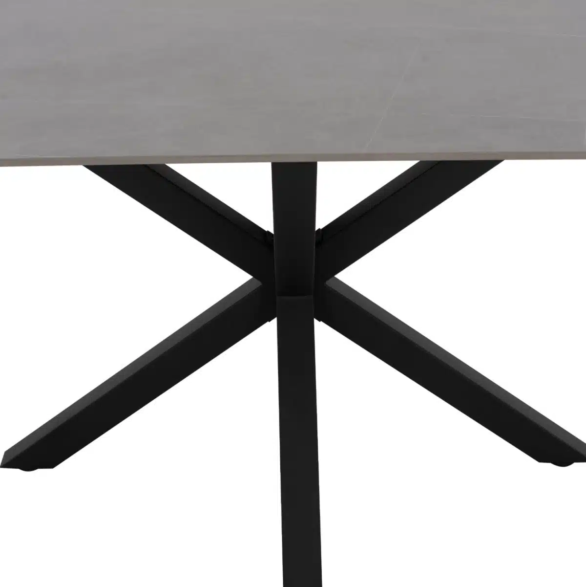ΤΡΑΠΕΖΙ ΤΡΑΠΕΖΑΡΙΑΣ SYNTEC HM9308.03 SINTERED STONE ΓΚΡΙ ΜΕΤΑΛΛΙΚΑ ΠΟΔΙΑ 160x90x75Υεκ. - Image 5